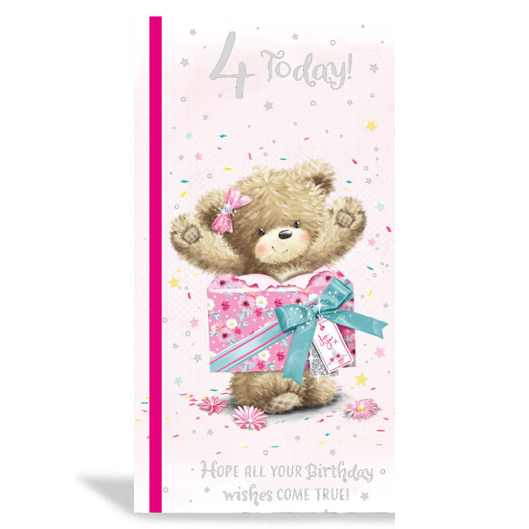 6pk Cards C55 Birthday Age 4 - Tiger Feet Ireland