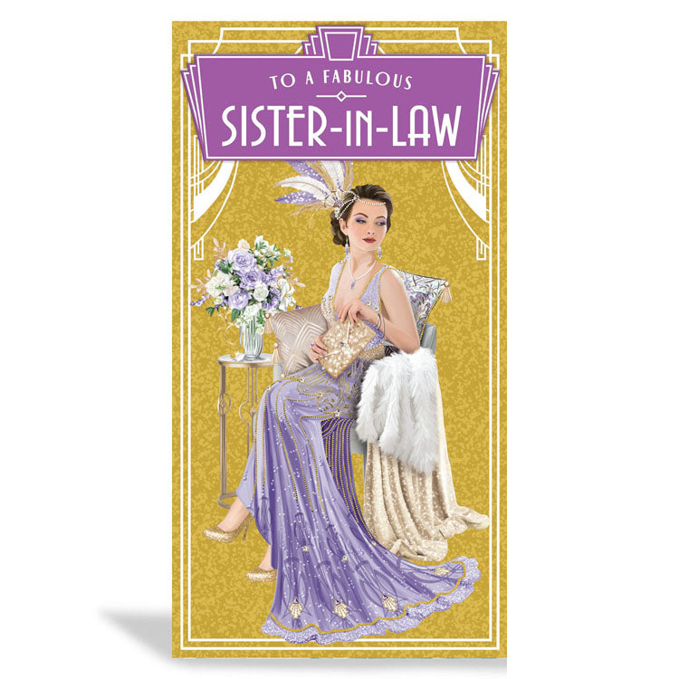 6pk Cards C55 Birthday Sister-In-Law - Tiger Feet Ireland