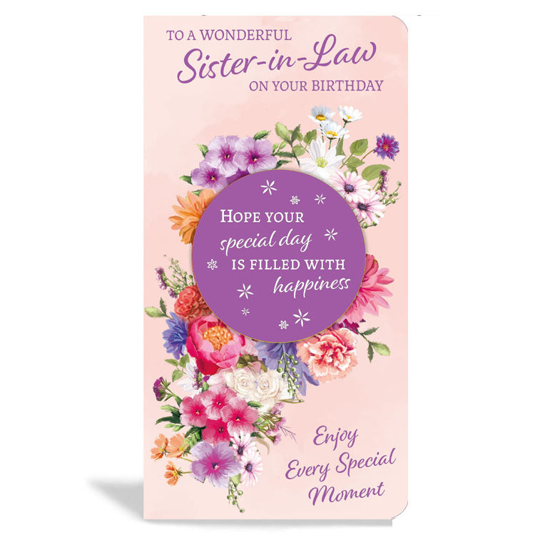 6pk Cards C55 Birthday Sister-In-Law - Tiger Feet Ireland