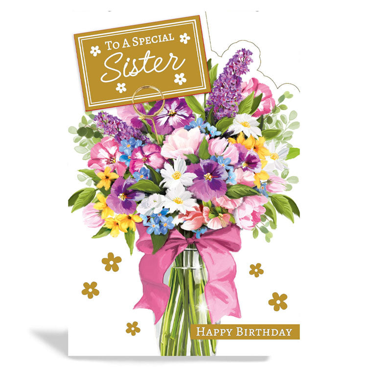 6pk Cards C75 Birthday Sister - Tiger Feet Ireland