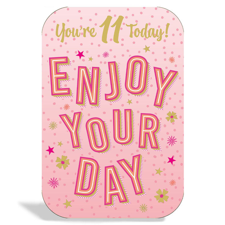 6pk Cards C75 Birthday Age 11 - Tiger Feet Ireland