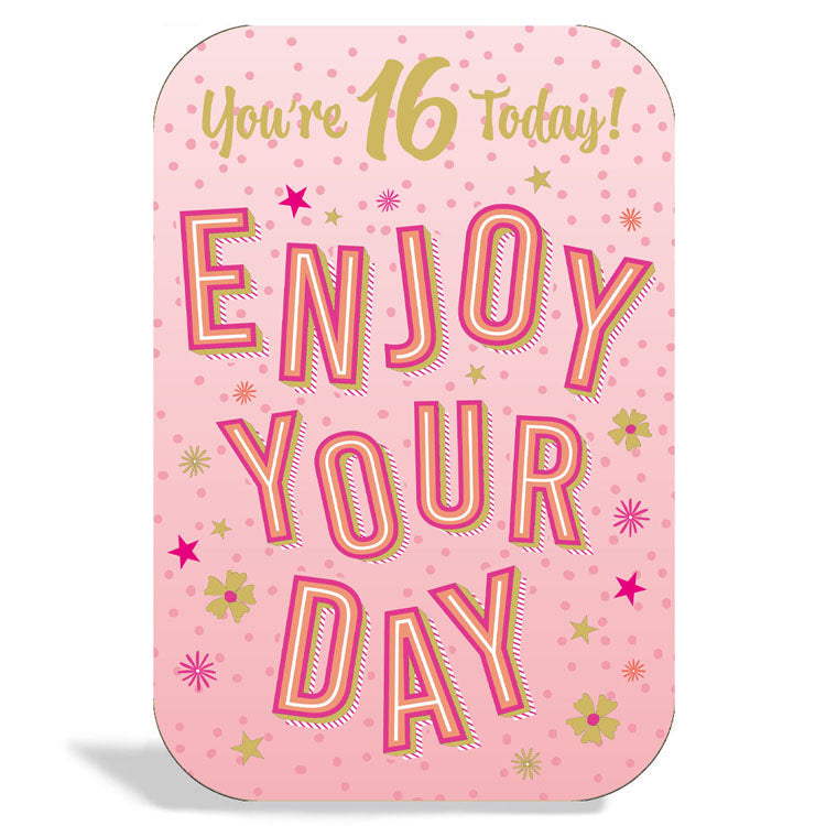 6pk Cards C75 Birthday Age 16 - Tiger Feet Ireland