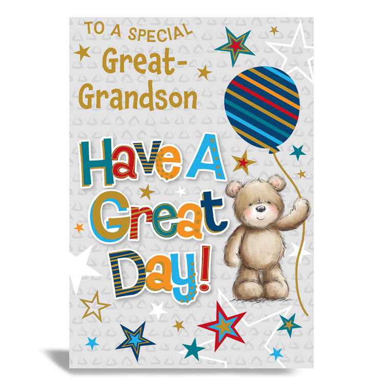 6pk Cards C50 Birthday Great-Grandson - Tiger Feet Ireland