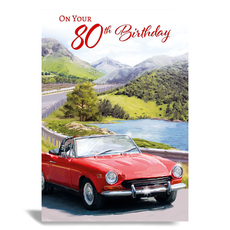6pk Cards C50 Birthday Age 80 - Tiger Feet Ireland