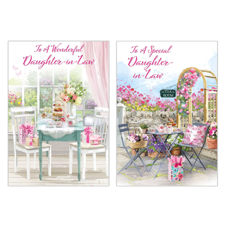 12pk Cards C50 Birthday Daughter-In-Law - Tiger Feet Ireland