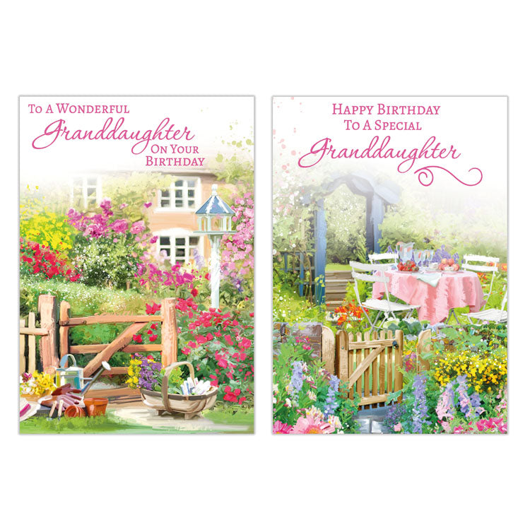 12pk Cards C50 Birthday Granddaughter - Tiger Feet Ireland