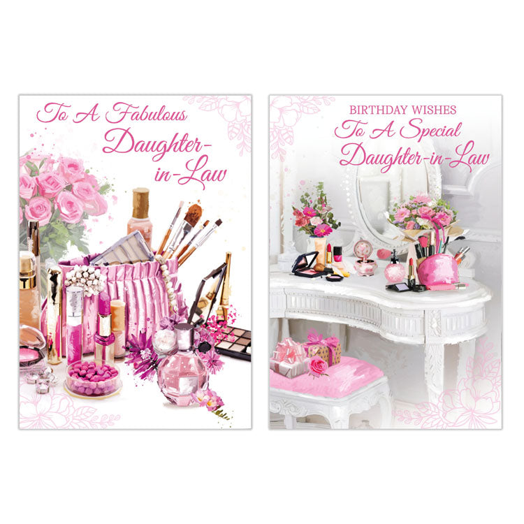 12pk Cards C50 Birthday Daughter-In-Law - Tiger Feet Ireland
