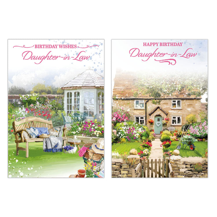 12pk Cards C50 Birthday Daughter-In-Law - Tiger Feet Ireland