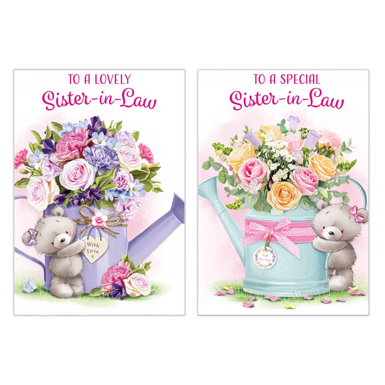 12pk Cards C50 Birthday Sister-In-Law - Tiger Feet Ireland