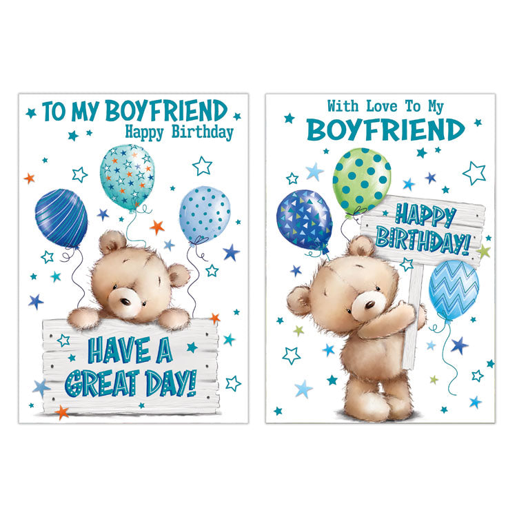 12pk Cards C50 Birthday Boyfriend - Tiger Feet Ireland