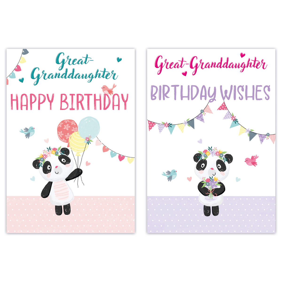12pk Cards C50 Birthday Great-Granddaughter - Tiger Feet Ireland