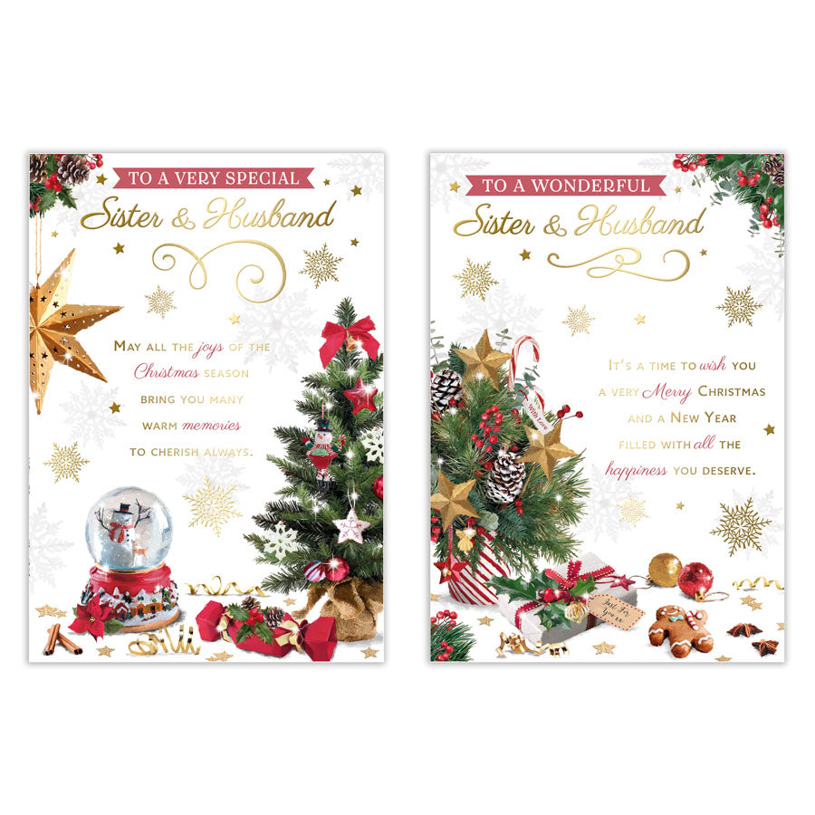 Poppyhill C50 Christmas Sister & Husband 12pk - Tiger Feet Ireland