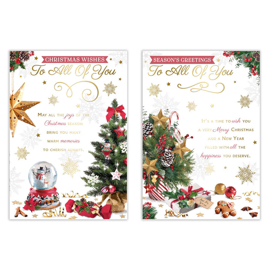Poppyhill C50 Christmas Cards All Of You 12pk - Tiger Feet Ireland