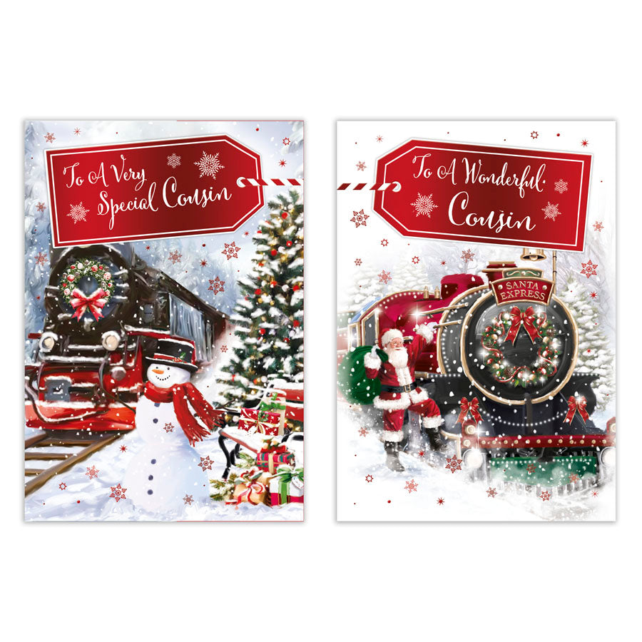 Poppyhill C50 Christmas Cards Cousin 12pk - Tiger Feet Ireland