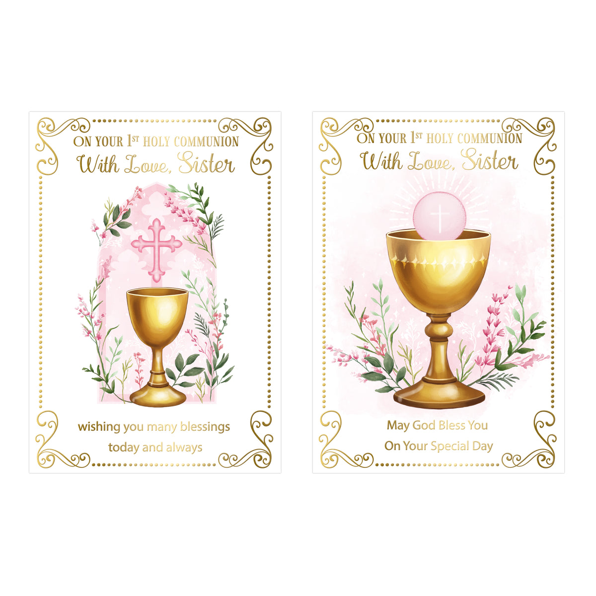12pk Cards C50 Communion Sister - Tiger Feet Ireland