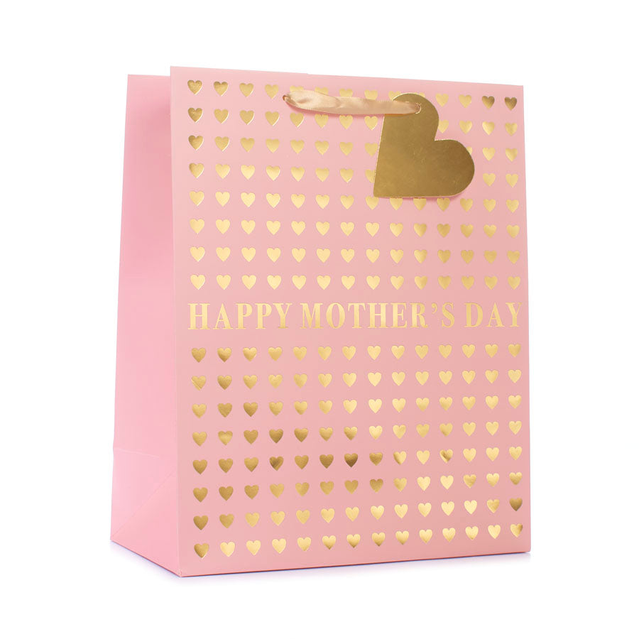 6pk Medium Portrait Gift Bags Hearts - Tiger Feet Ireland