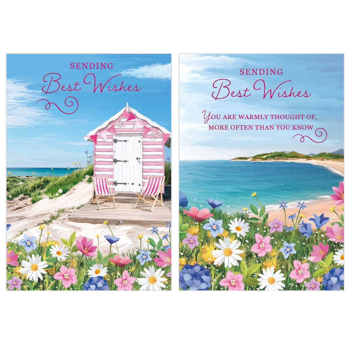 Poppyhill 12 Pack Cards C50 Best Wishes
