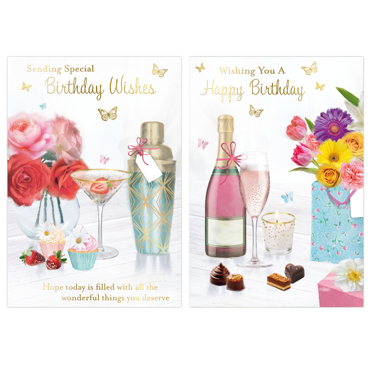 Poppyhill 12 Pack Cards C50 Birthday Open