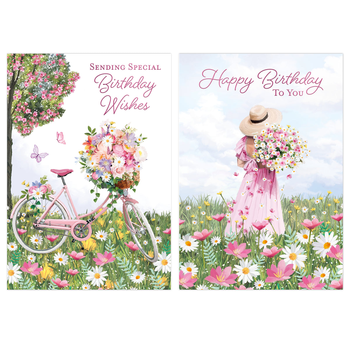 Poppyhill 12 Pack Cards C50 Birthday Open