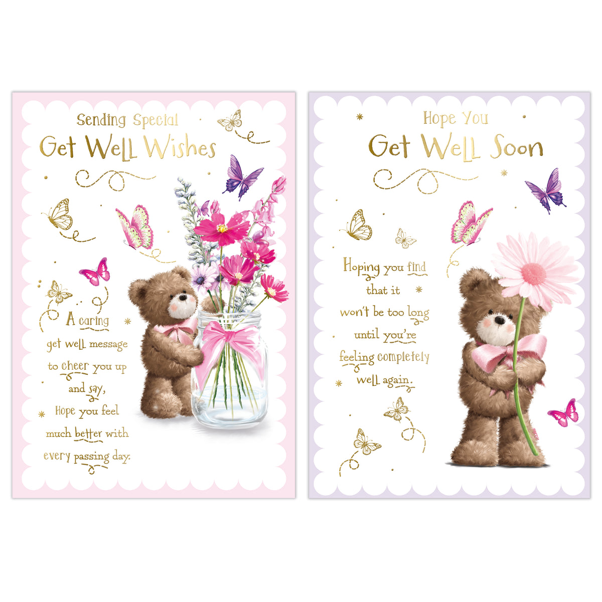 Poppyhill 12 Pack Cards C50 Get Well
