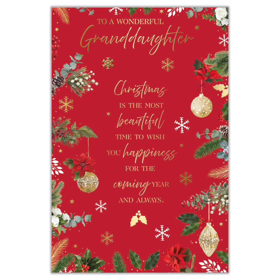 Prelude C75 Christmas Cards Granddaughter 6pk - Tiger Feet Ireland