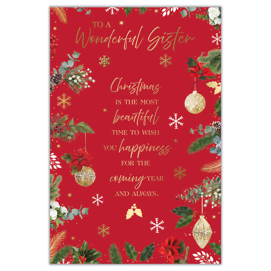 Prelude C75 Christmas Cards Sister 6pk - Tiger Feet Ireland