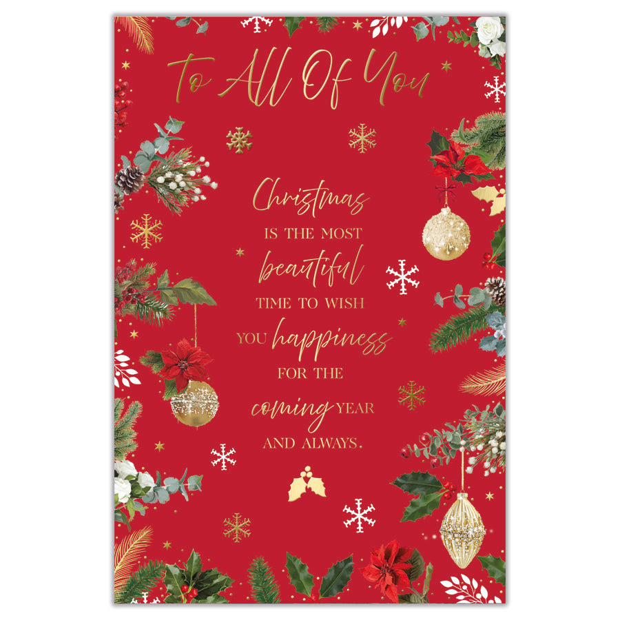 Prelude C75 Christmas Cards All Of You 6pk - Tiger Feet Ireland