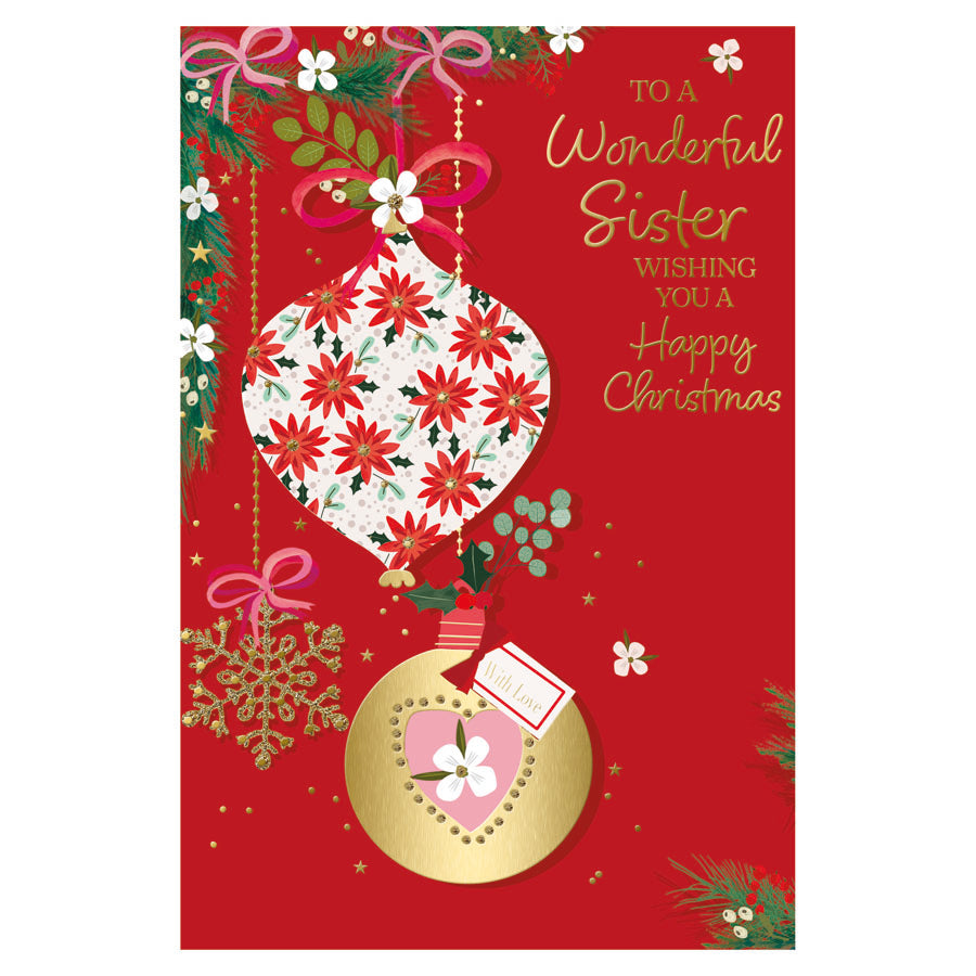 Prelude C75 Christmas Cards Sister 6pk - Tiger Feet Ireland