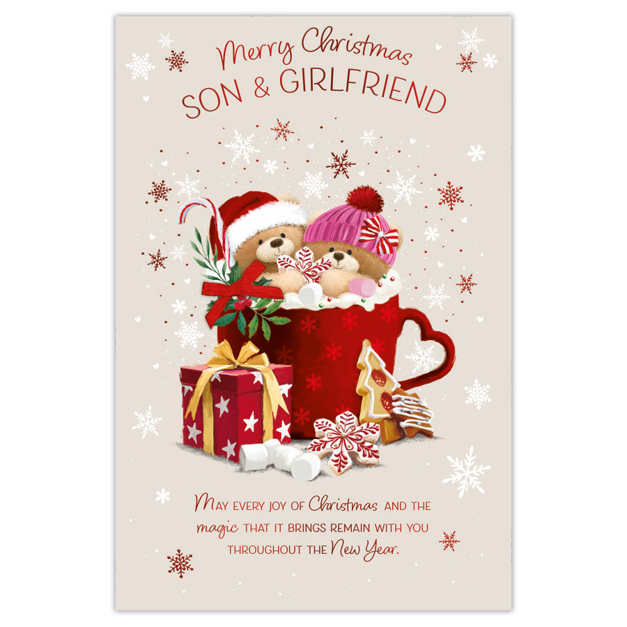 Prelude C75 Christmas Cards Son & Girlfriend 6pk - Tiger Feet Ireland
