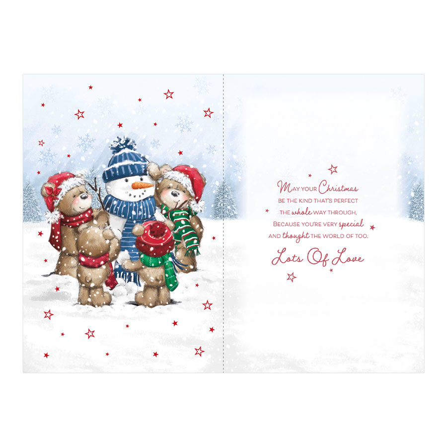 Prelude C75 Christmas Cards Daughter & Family 6pk - Tiger Feet Ireland
