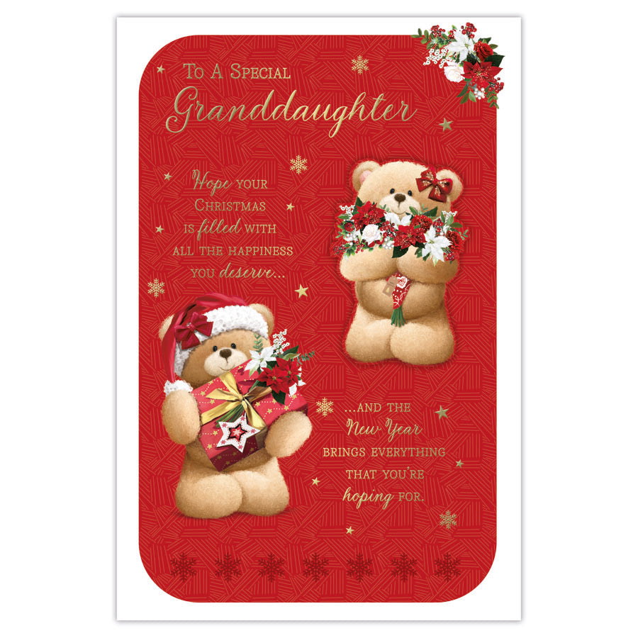Prelude C75 Christmas Cards Granddaughter 6pk - Tiger Feet Ireland