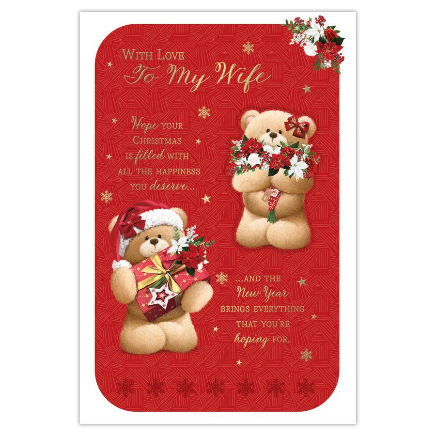 Prelude C75 Christmas Cards Wife 6pk - Tiger Feet Ireland