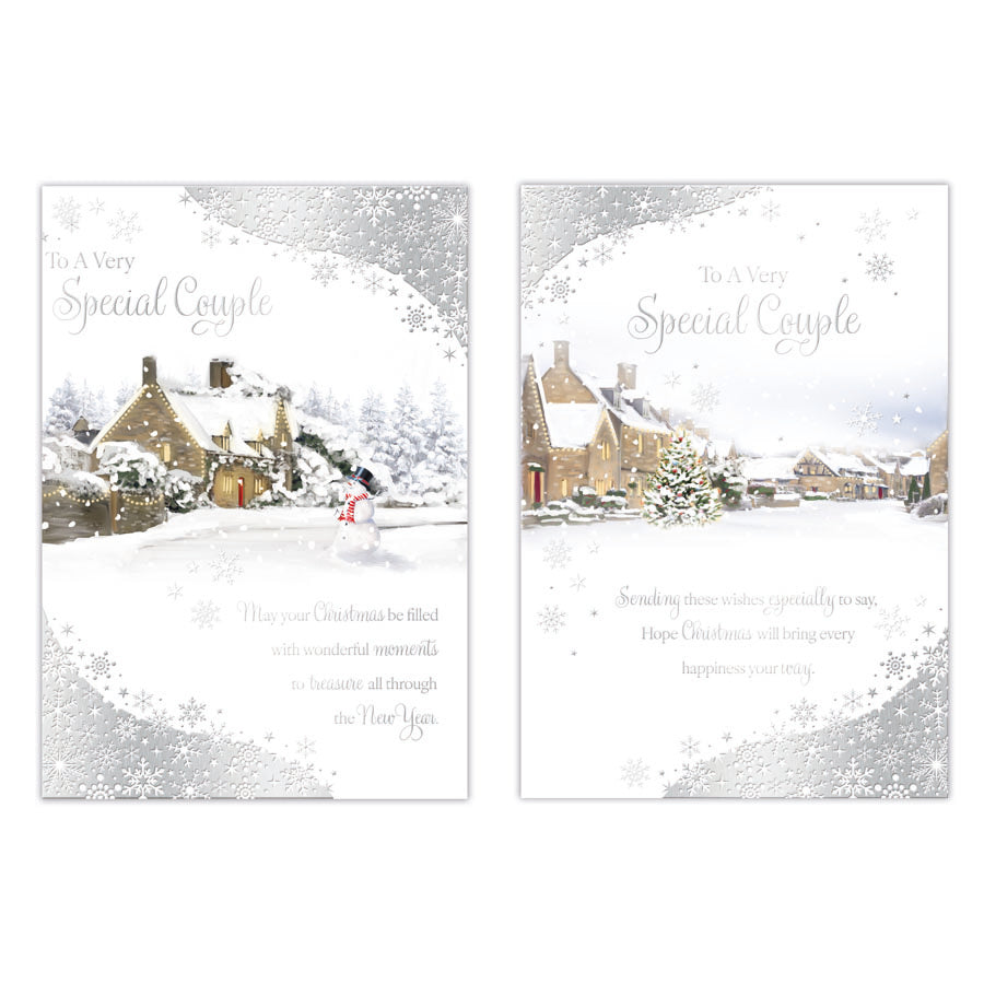 Poppyhill C50 Christmas Cards Special Couple 12pk - Tiger Feet Ireland