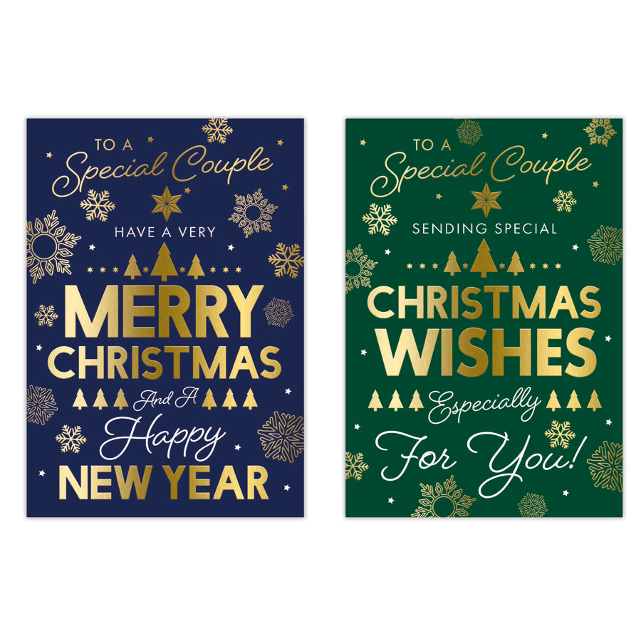 Poppyhill C50 Christmas Cards Special Couple 12pk - Tiger Feet Ireland