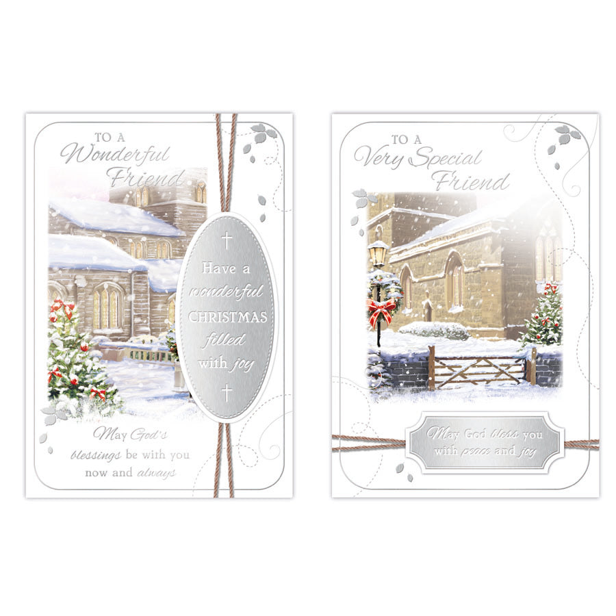 Poppyhill C50 Christmas Cards Friend 12pk - Tiger Feet Ireland