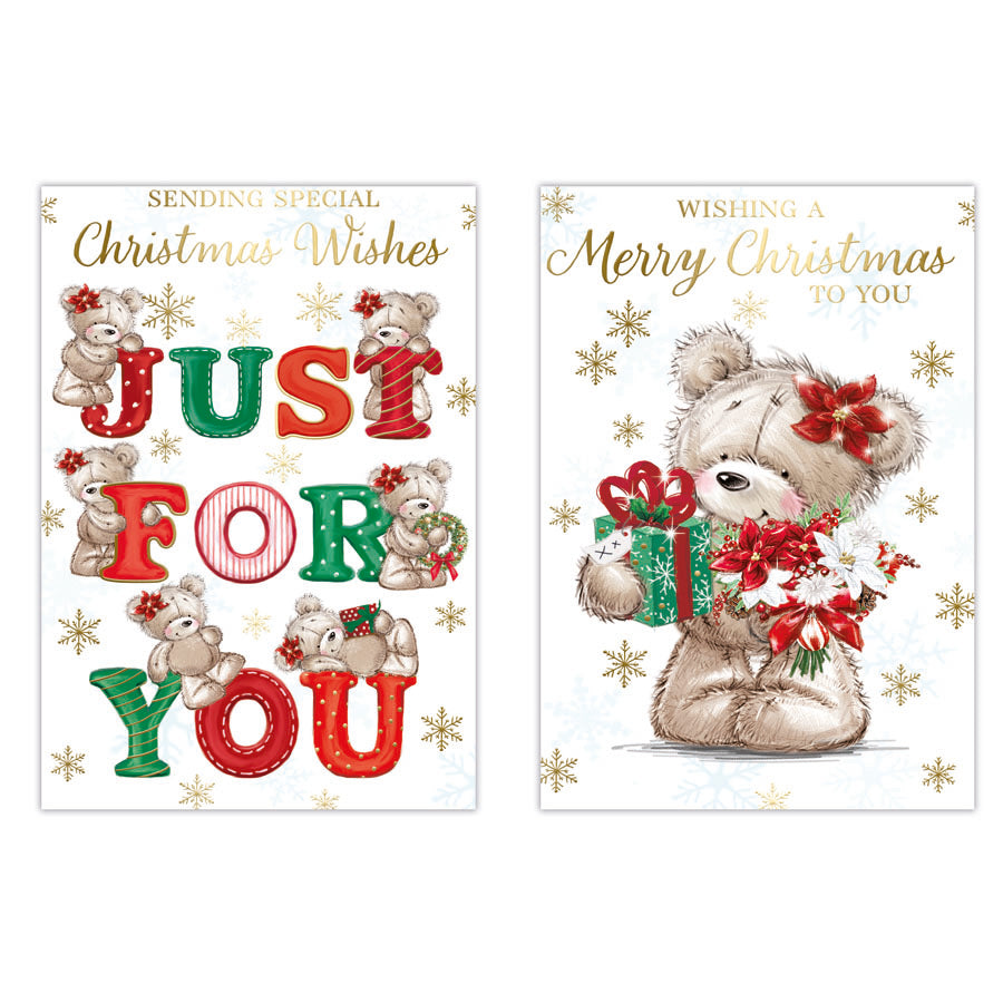 Poppyhill C50 Christmas Cards Open 12pk - Tiger Feet Ireland