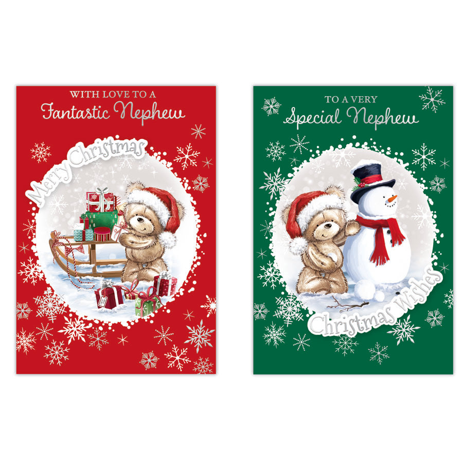 Poppyhill C50 Christmas Cards Nephew 12pk - Tiger Feet Ireland