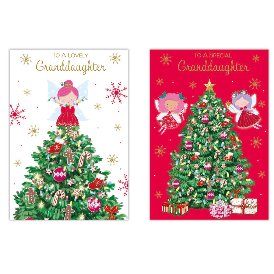 Poppyhill C50 Christmas Cards Granddaughter 12pk - Tiger Feet Ireland