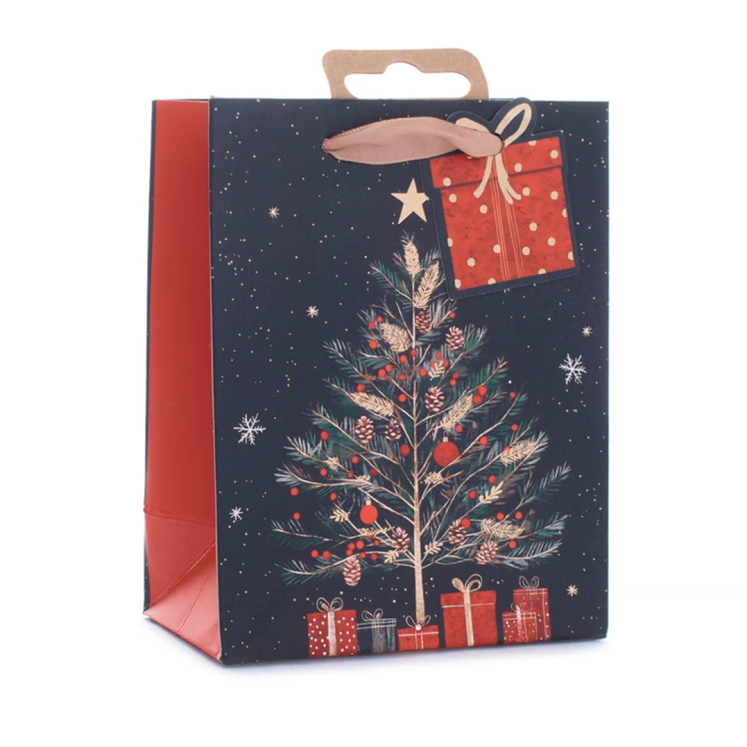 Gift Bag Christmas Tree Large 12pk