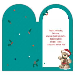Prelude Platinum C55 Christmas Cards Grandson 6pk - Tiger Feet Ireland