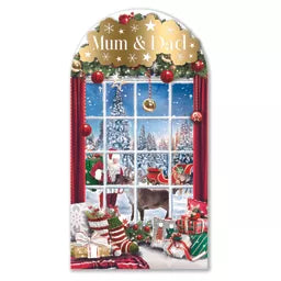 Prelude Platinum C55 Christmas Cards Mum & Dad 6pk - Tiger Feet Ireland