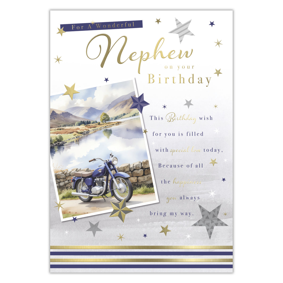 Prelude C50 Cards Birthday Nephew 6pk - Tiger Feet Ireland