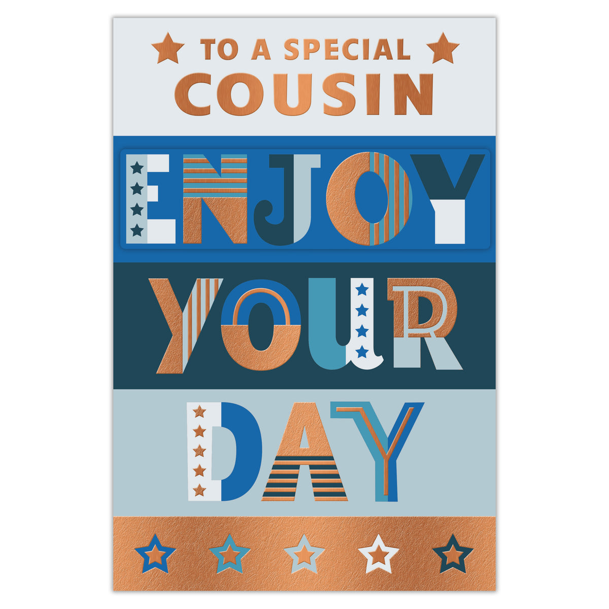 Prelude C75 Cards Birthday Cousin 6pk - Tiger Feet Ireland
