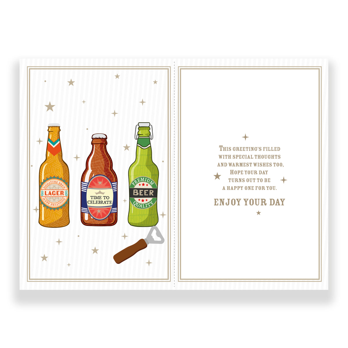 Prelude C75 Cards Birthday Open 6pk - Tiger Feet Ireland