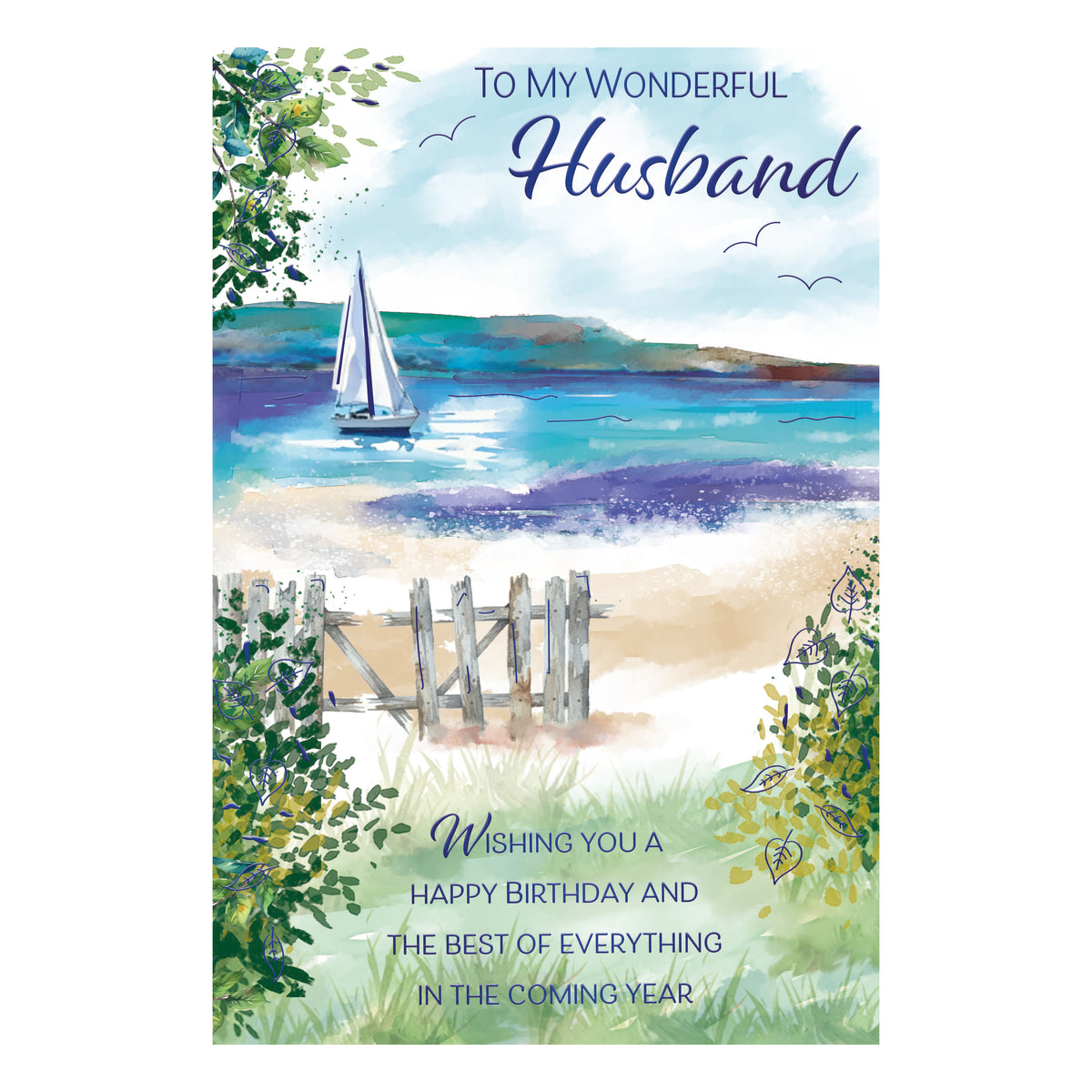 Prelude C75 Cards Birthday Husband 6pk - Tiger Feet Ireland