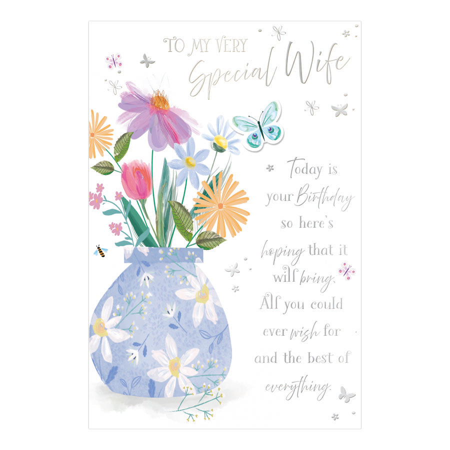 Prelude C75 Cards Birthday Wife 6pk - Tiger Feet Ireland