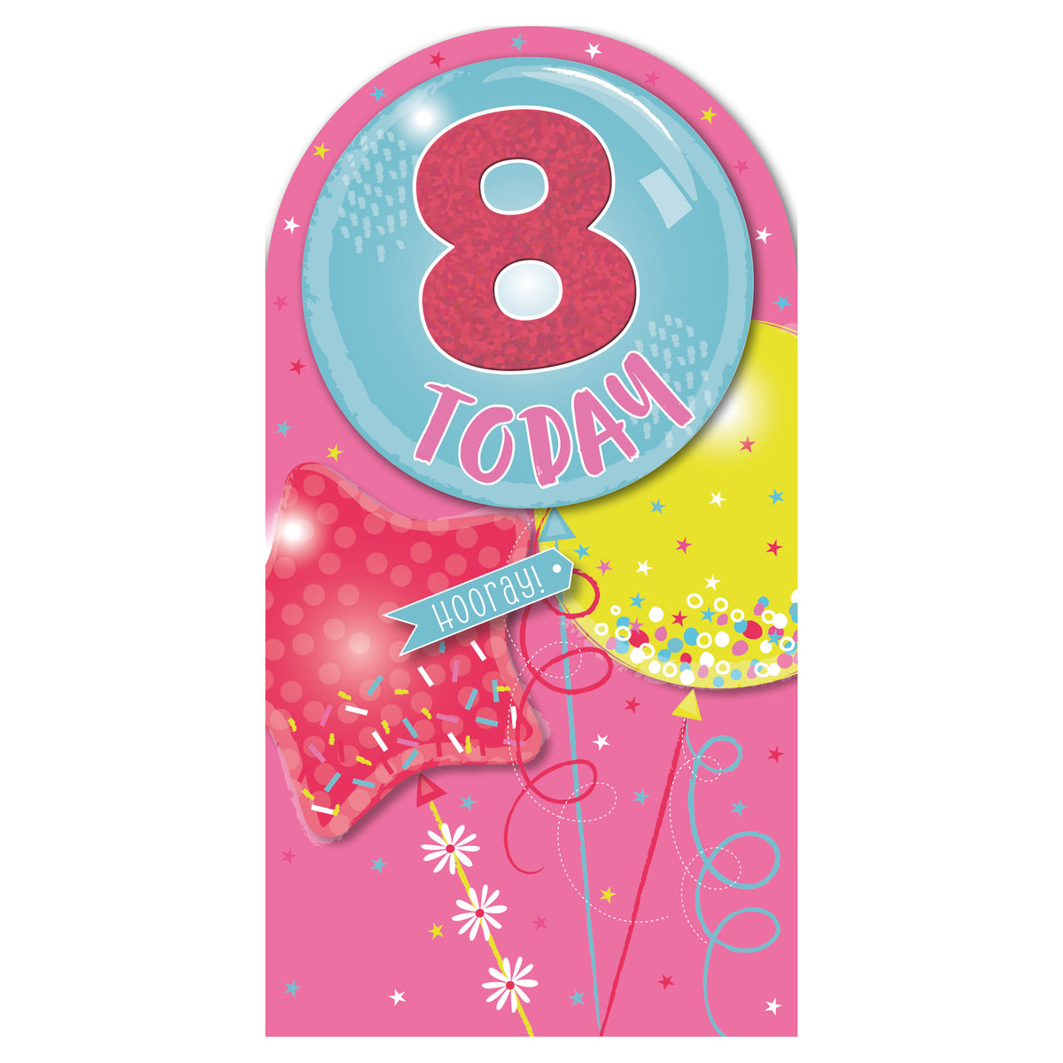 6pk Cards C55 Birthday Age 8