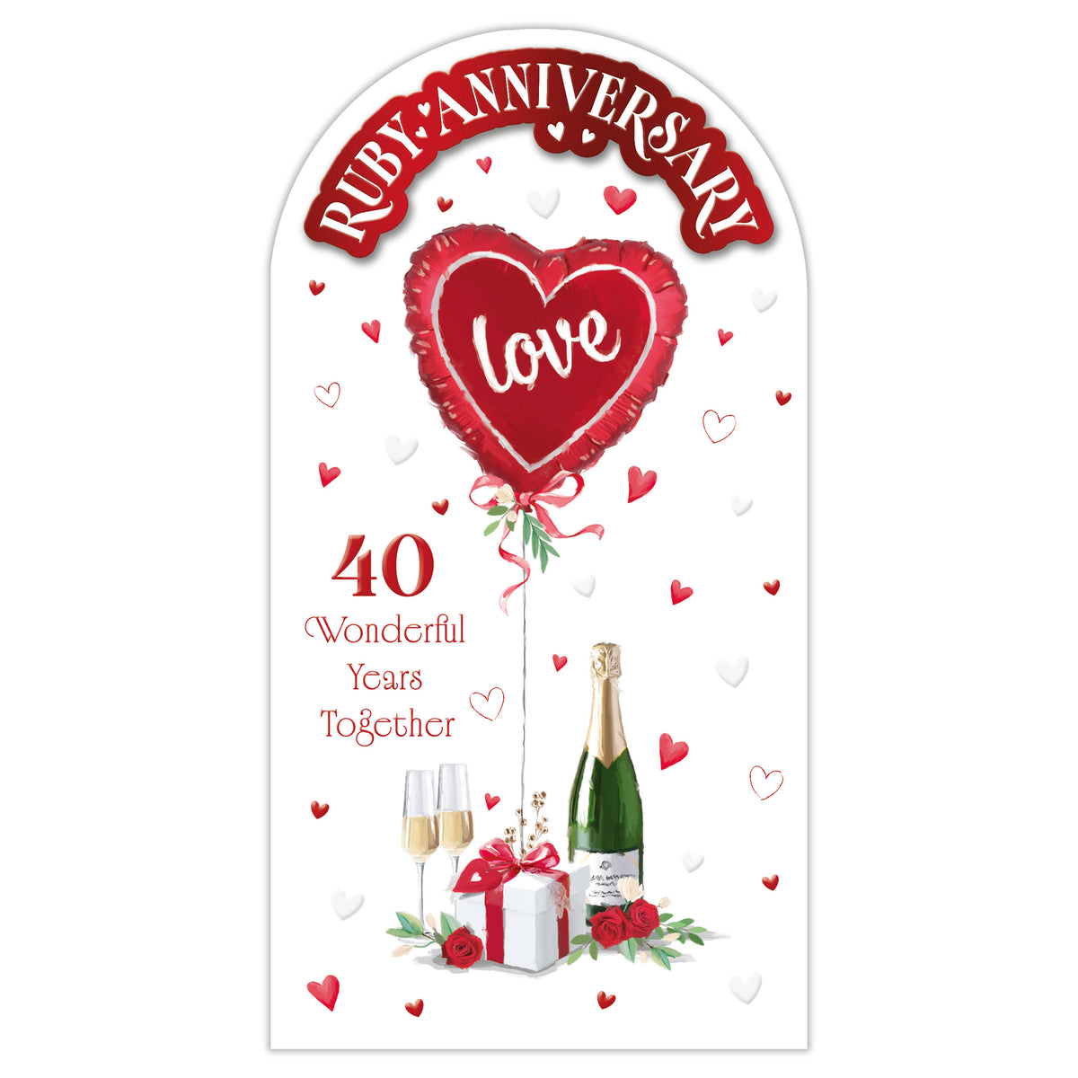 6pk Cards C55 Your Ruby Anniversary
