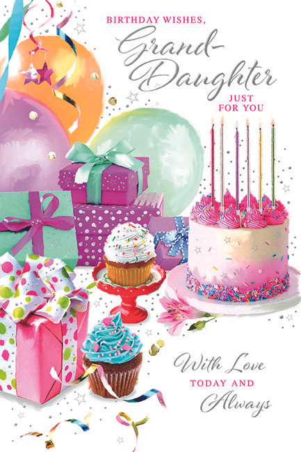 6pk Cards C75 Birthday Grand Daughter - Tiger Feet Ireland