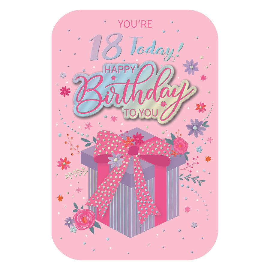 6pk Cards C75 Birthday Age 18 - Tiger Feet Ireland